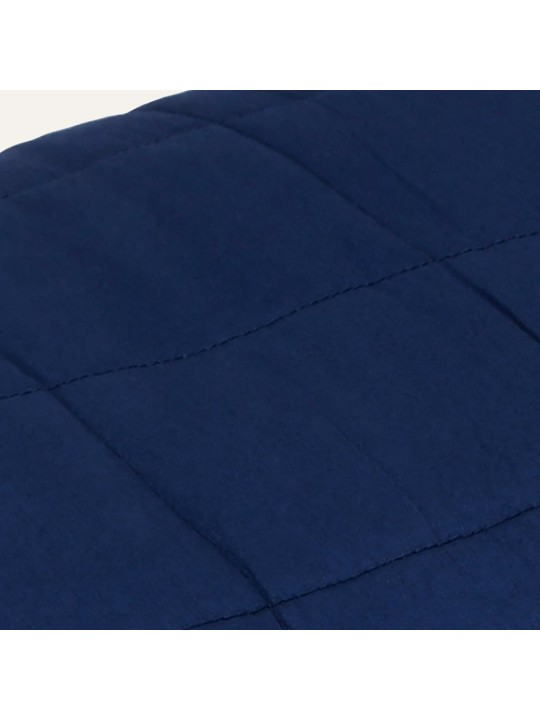 Zátěžová deka modrá 200 x 200 cm 13 kg textil