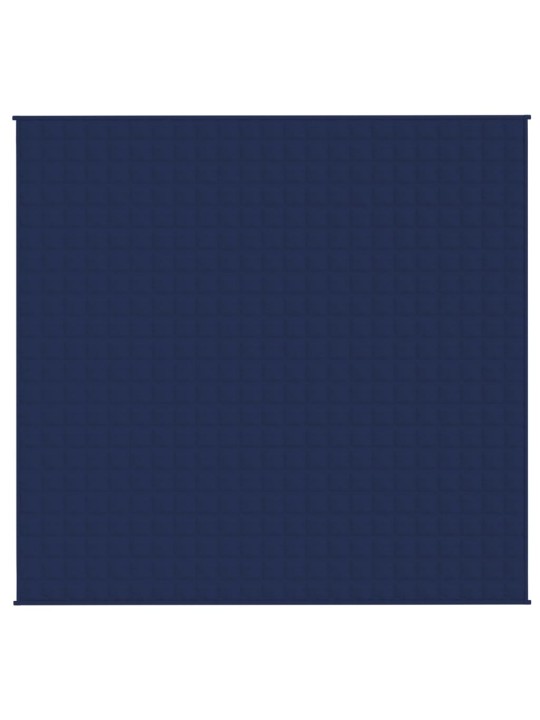 Zátěžová deka modrá 220 x 235 cm 11 kg textil