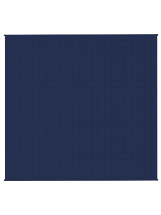 Zátěžová deka modrá 220 x 235 cm 15 kg textil