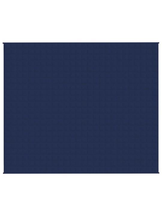 Zátěžová deka modrá 220 x 260 cm 11 kg textil