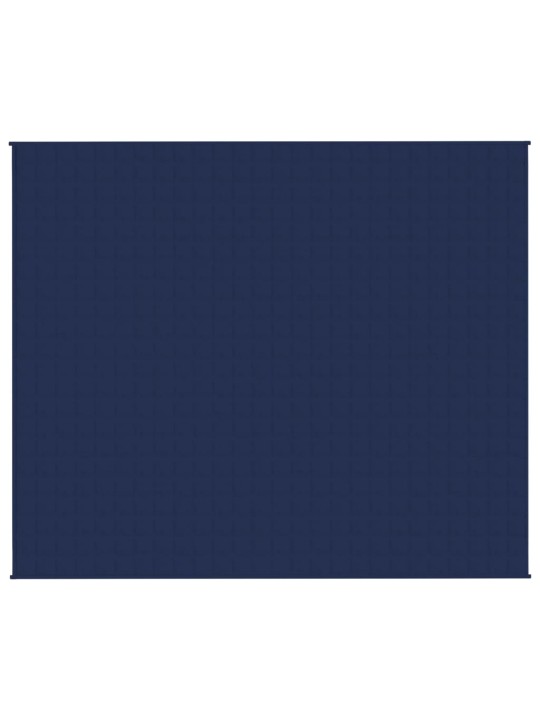 Zátěžová deka modrá 220 x 260 cm 15 kg textil