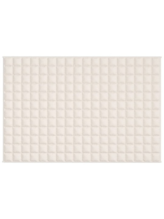 Zátěžová deka světle krémová 120 x 180 cm 5 kg textil