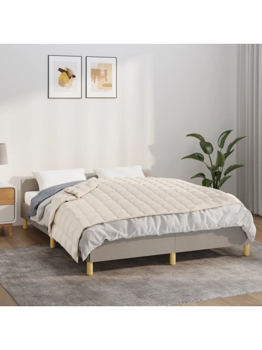Zátěžová deka světle krémová 138 x 200 cm 6 kg textil