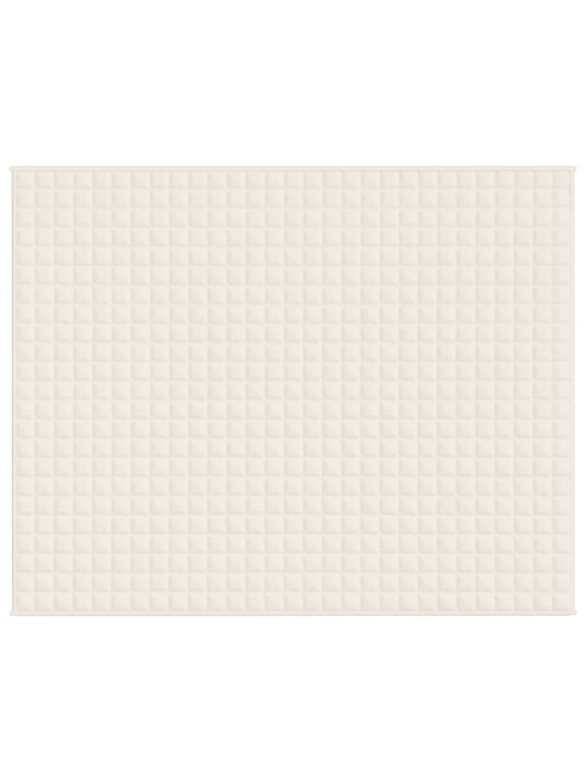 Zátěžová deka světle krémová 235 x 290 cm 15 kg textil