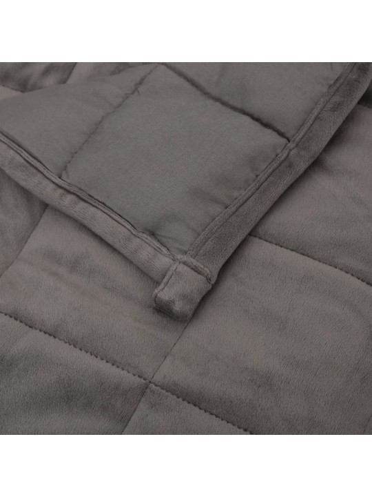 Zátěžová deka šedá 120 x 180 cm 5 kg textil
