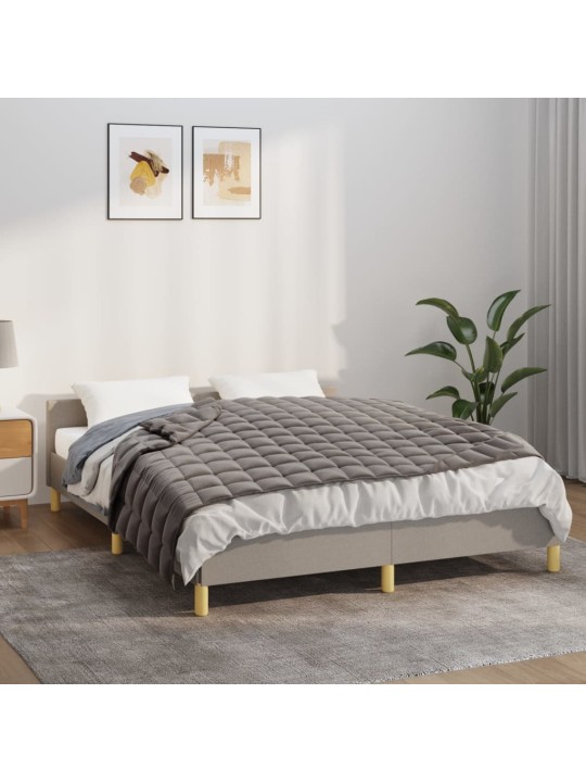 Zátěžová deka šedá 120 x 180 cm 5 kg textil