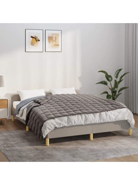 Zátěžová deka šedá 138 x 200 cm 10 kg textil