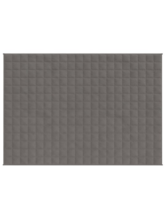 Zátěžová deka šedá 150 x 200 cm 11 kg textil