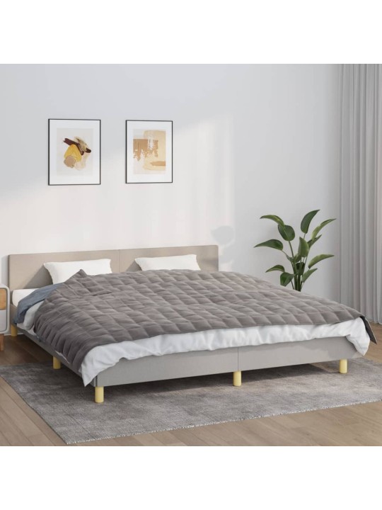 Zátěžová deka šedá 155 x 220 cm 7 kg textil