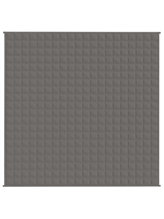 Zátěžová deka šedá 200 x 200 cm 13 kg textil