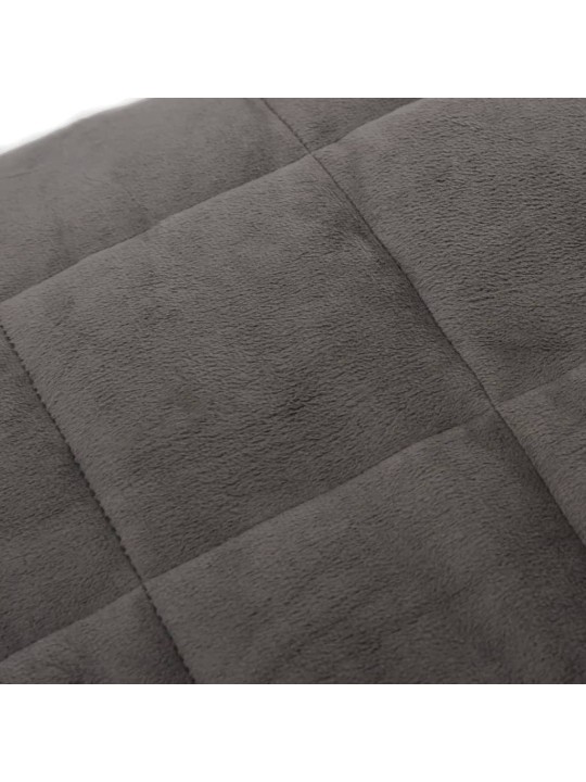 Zátěžová deka šedá 200 x 200 cm 13 kg textil