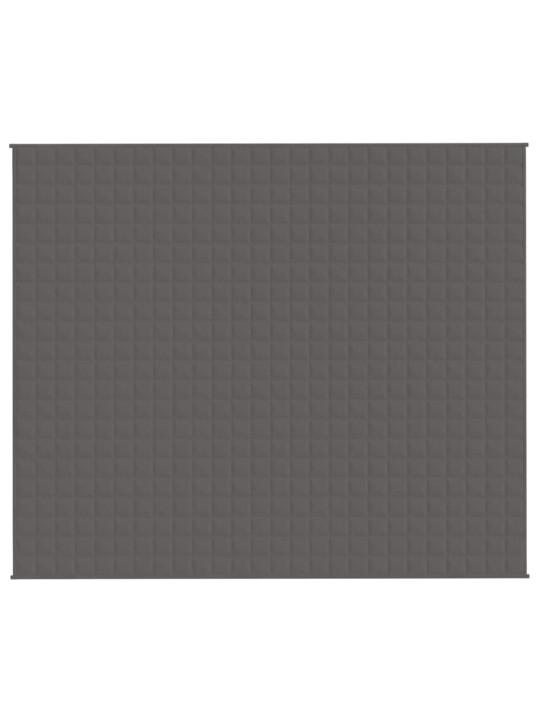 Zátěžová deka šedá 220 x 260 cm 11 kg textil