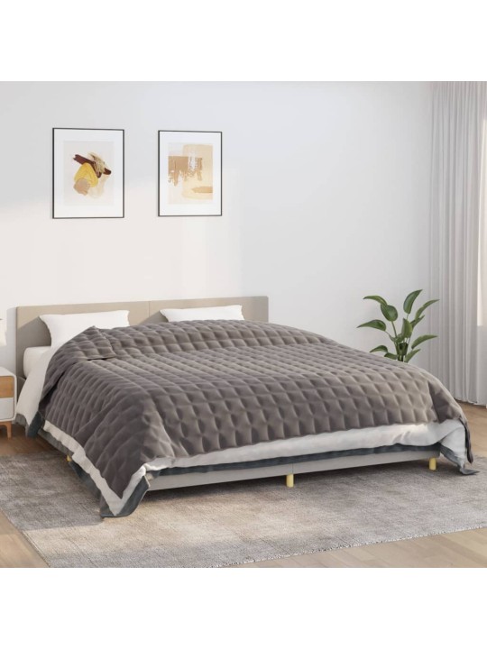 Zátěžová deka šedá 220 x 260 cm 15 kg textil