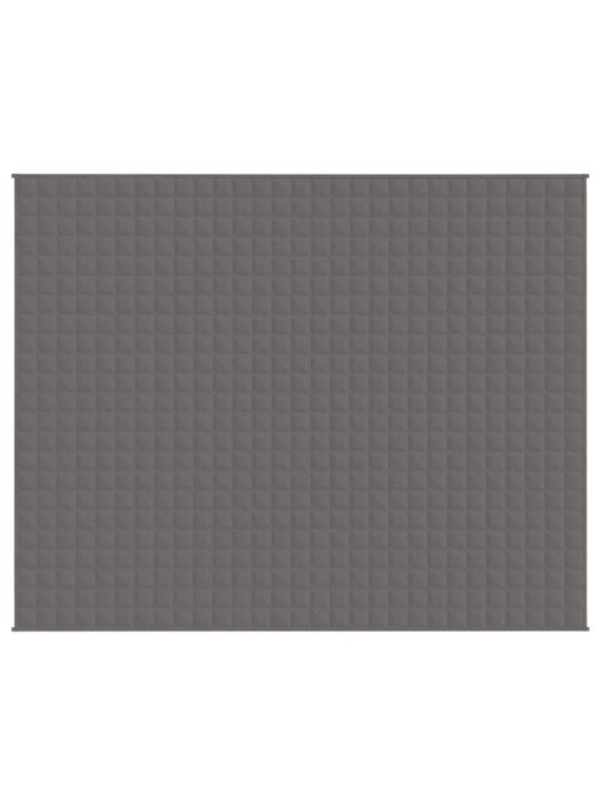 Zátěžová deka šedá 235 x 290 cm 11 kg textil