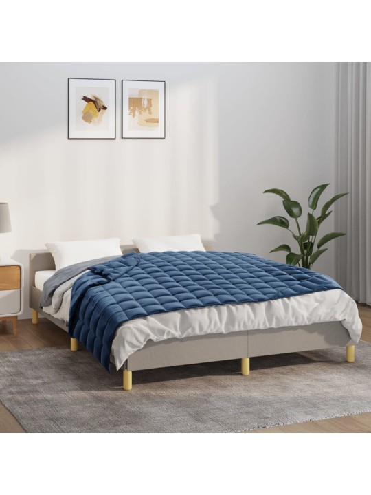 Zátěžová deka modrá 120 x 180 cm 5 kg textil