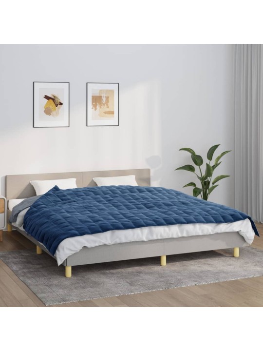 Zátěžová deka modrá 155 x 220 cm 11 kg textil