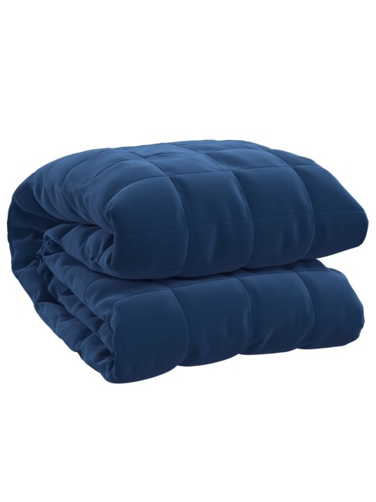 Zátěžová deka modrá 220 x 235 cm 11 kg textil