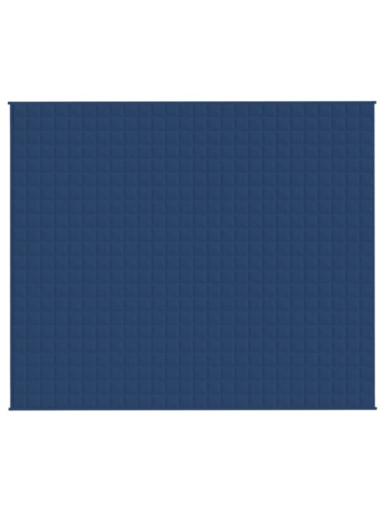 Zátěžová deka modrá 220 x 260 cm 11 kg textil