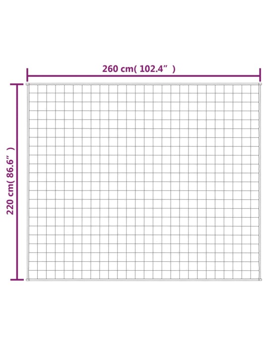 Zátěžová deka modrá 220 x 260 cm 11 kg textil