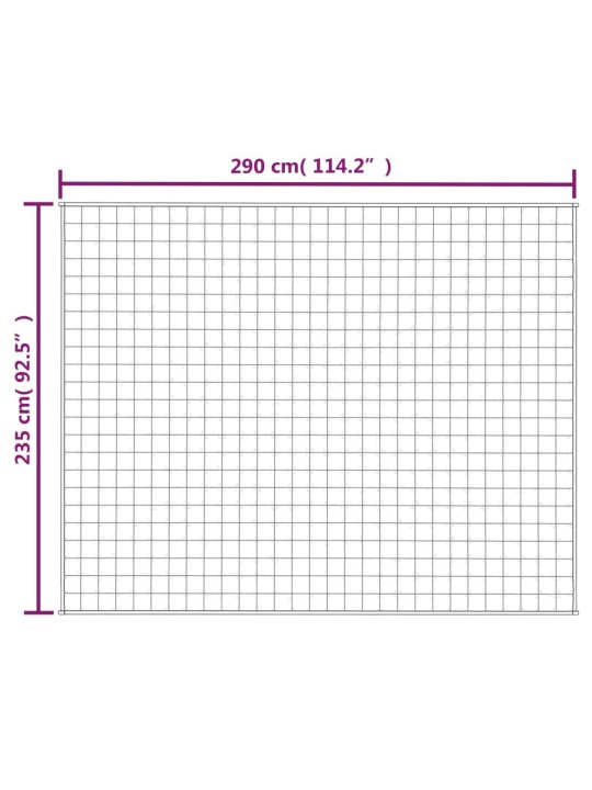 Zátěžová deka modrá 235 x 290 cm 15 kg textil