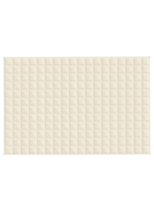 Zátěžová deka světle krémová 120 x 180 cm 5 kg textil