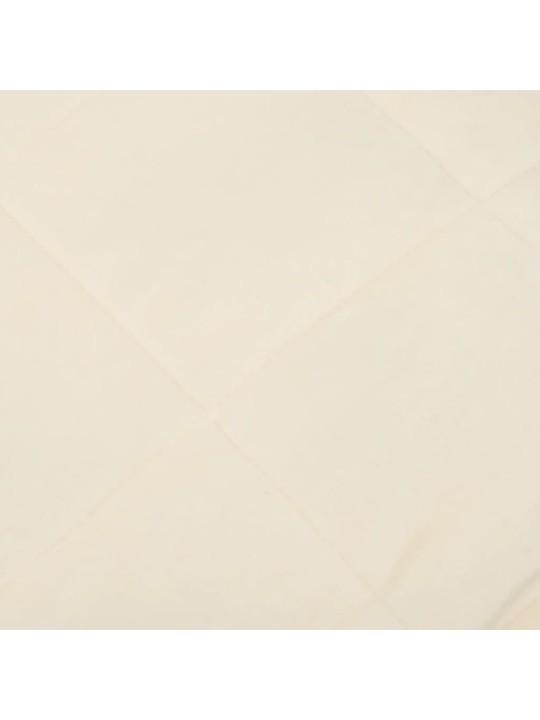 Zátěžová deka světle krémová 235 x 290 cm 15 kg textil