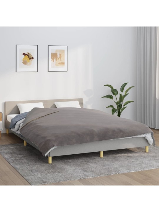 Zátěžová deka s povlečením šedá 200 x 200 cm 13 kg textil