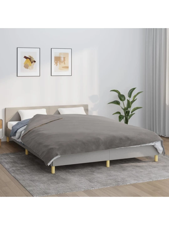 Zátěžová deka s povlečením šedá 200 x 225 cm 9 kg textil
