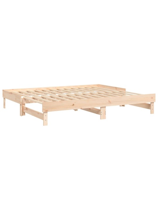 Výsuvná postel 2x (80 x 200) cm masivní borové dřevo