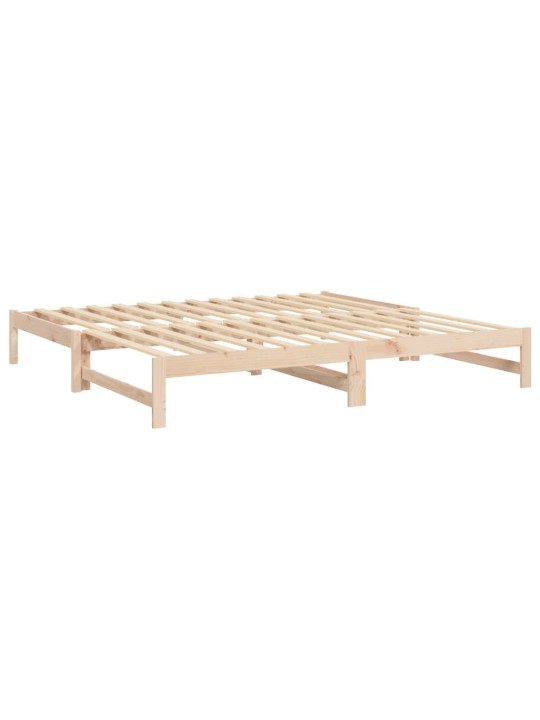 Výsuvná postel 2x (80 x 200) cm masivní borové dřevo