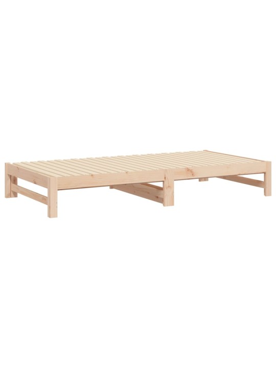 Výsuvná postel 2x (80 x 200) cm masivní borové dřevo