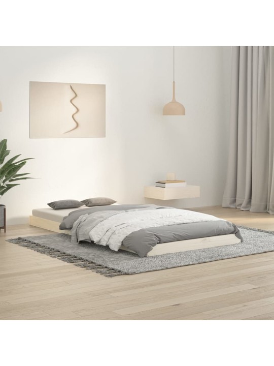 Rám postele bílý 90 x 190 cm Single masivní borovice