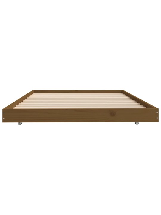 Rám postele medově hnědý 80 x 200 cm masivní borové dřevo