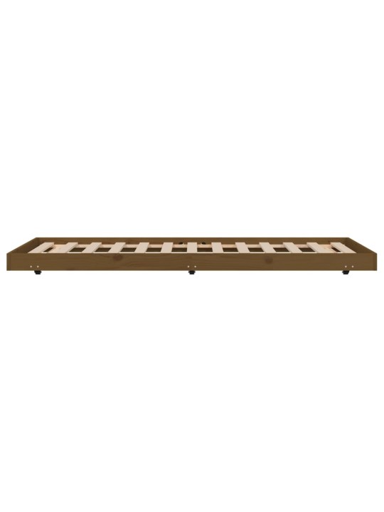 Rám postele medově hnědý 75 x 190 cm masivní borové dřevo
