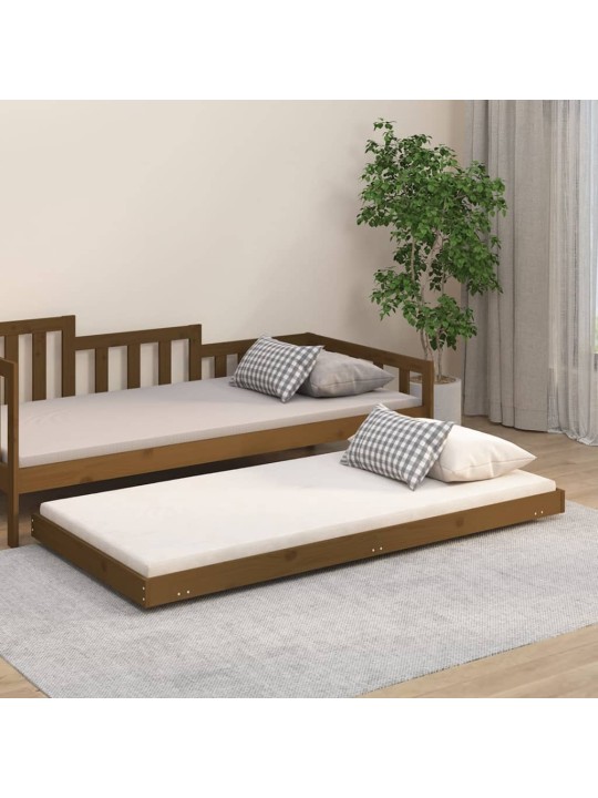 Rám postele medově hnědý 75 x 190 cm masivní borové dřevo