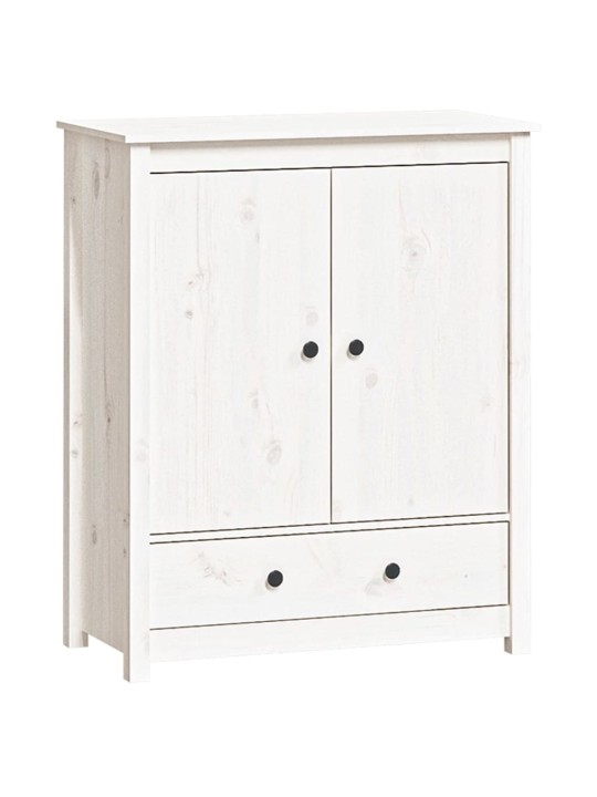 Skříň highboard bílá 83 x 41,5 x 100 cm masivní borové dřevo