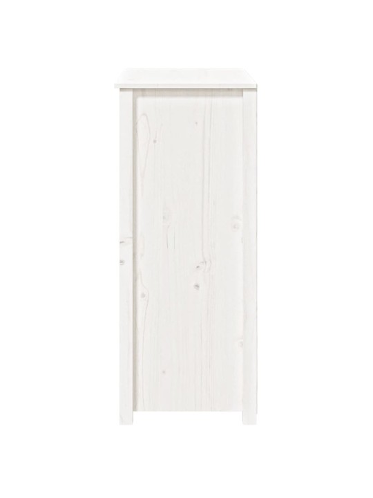 Skříň highboard bílá 83 x 41,5 x 100 cm masivní borové dřevo