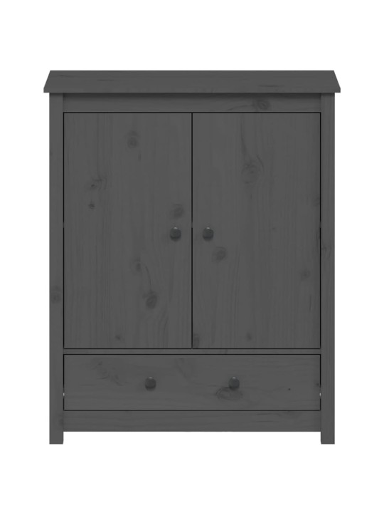 Skříň highboard šedá 83 x 41,5 x 100 cm masivní borové dřevo