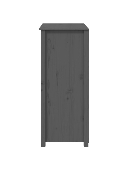 Skříň highboard šedá 83 x 41,5 x 100 cm masivní borové dřevo