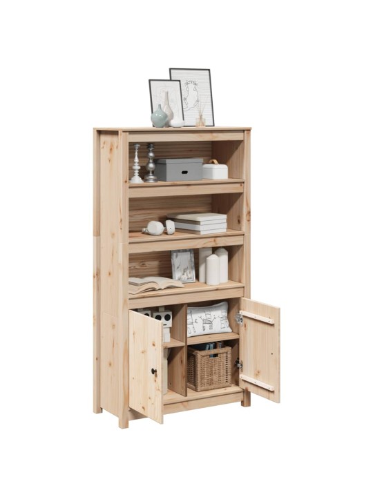 Skříň highboard 80 x 35 x 154 cm masivní borové dřevo