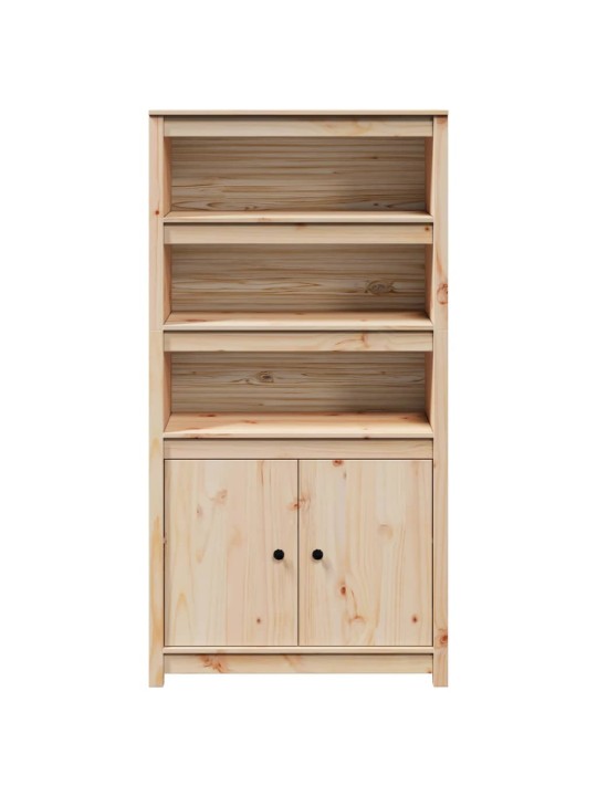 Skříň highboard 80 x 35 x 154 cm masivní borové dřevo