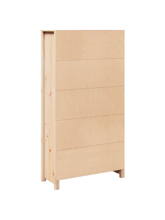 Skříň highboard 80 x 35 x 154 cm masivní borové dřevo