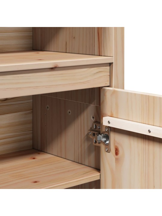 Skříň highboard 80 x 35 x 154 cm masivní borové dřevo