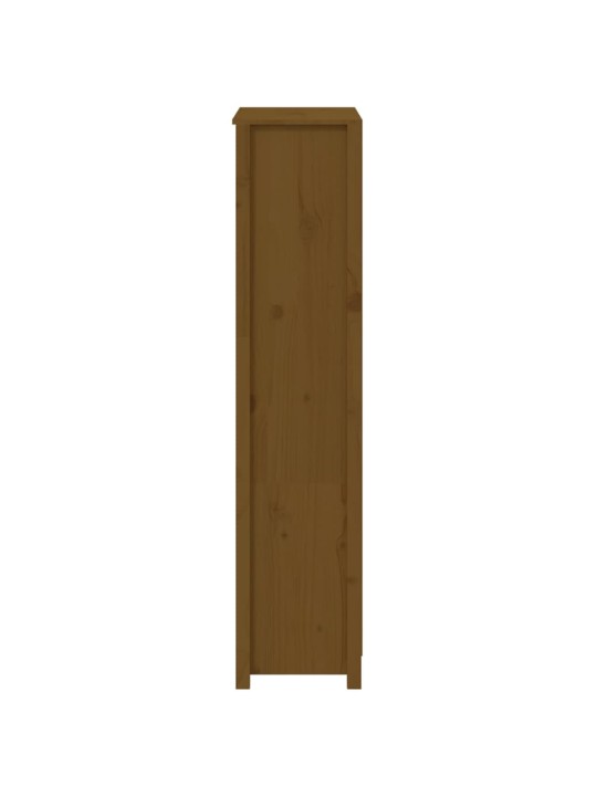 Skříň highboard medově hnědá 80 x 35 x 154 cm masivní borovice