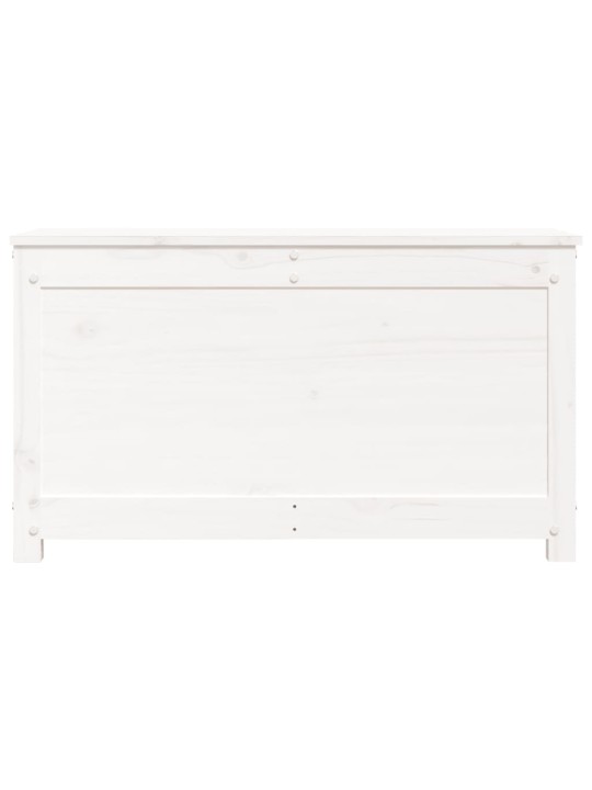 Úložný box bílá 80 x 40 x 45,5 cm masivní borové dřevo
