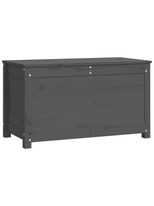 Úložný box šedá 80 x 40 x 45,5 cm masivní borové dřevo