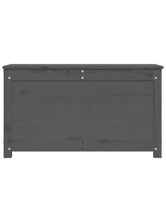 Úložný box šedá 80 x 40 x 45,5 cm masivní borové dřevo