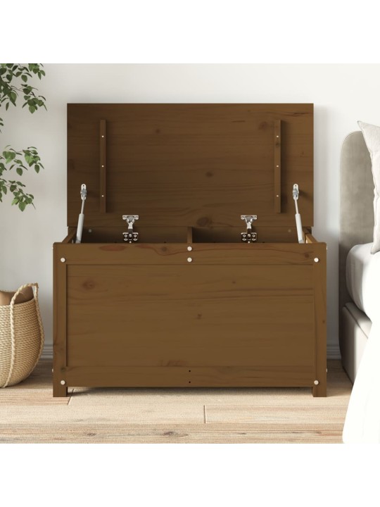 Úložný box medově hnědý 80x40x45,5 cm masivní borovice