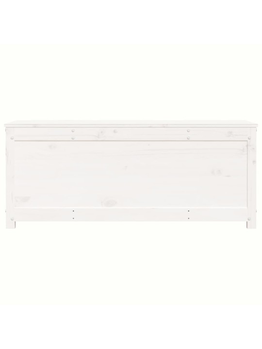 Úložný box bílá 110 x 50 x 45,5 cm masivní borové dřevo