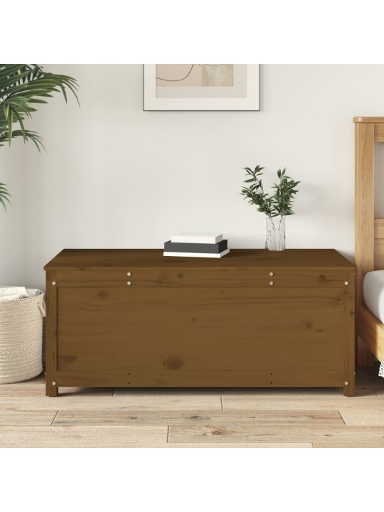 Úložný box medově hnědý 110 x 50 x 45,5 cm masivní borovice